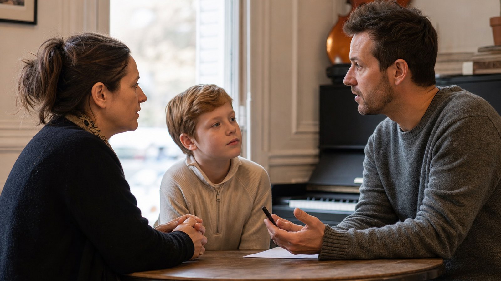 Communication entre un professeur de musique et les parents